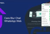Cara Blur Chat WhatsApp Web
