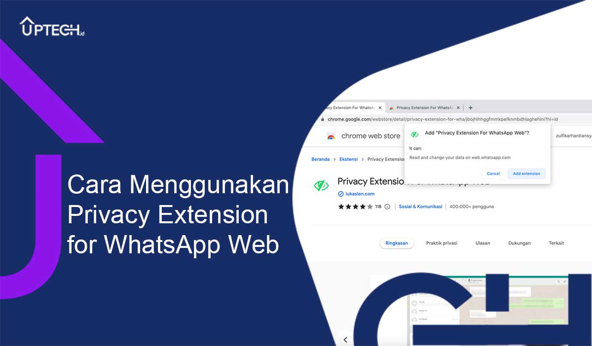 Cara Menggunakan Privacy Extension for WhatsApp Web